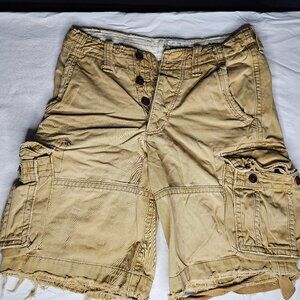 Vintage Abercrombie And Fitch Distressed Cargo Shorts size 28
